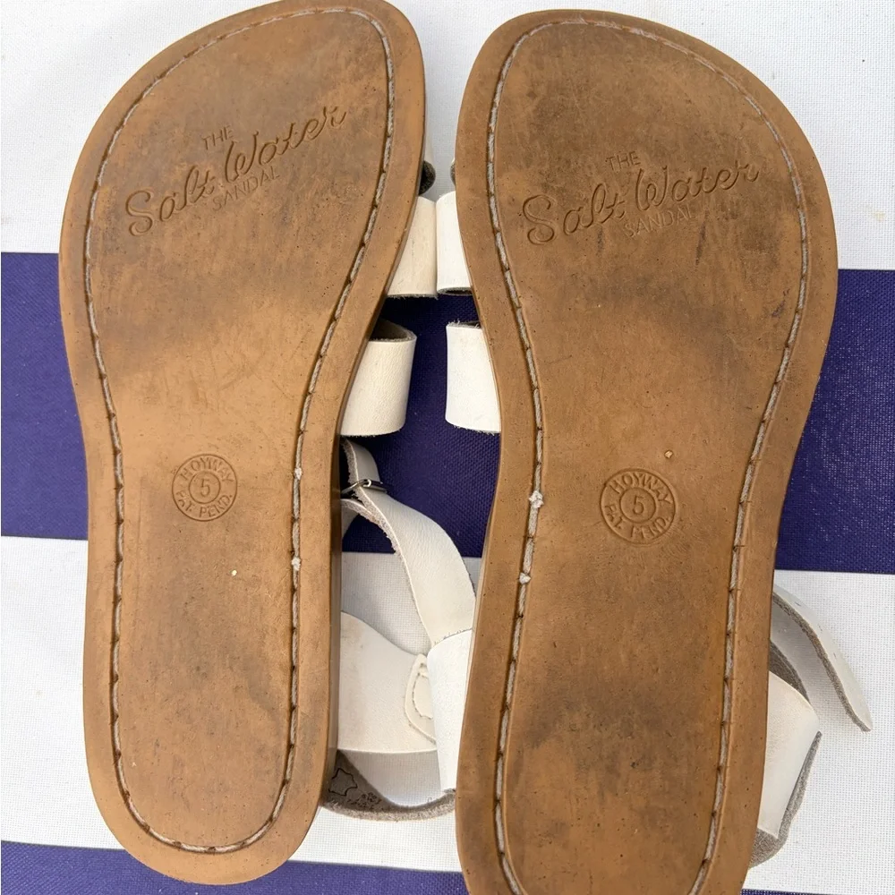 Saltwater Sandals White